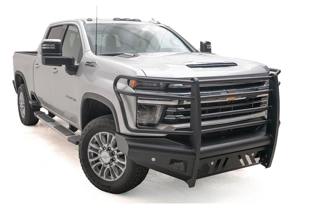Fab Fours Black Steel Elite Front Bumpers For 2020-2023 Chevrolet Silverado 2500/3500