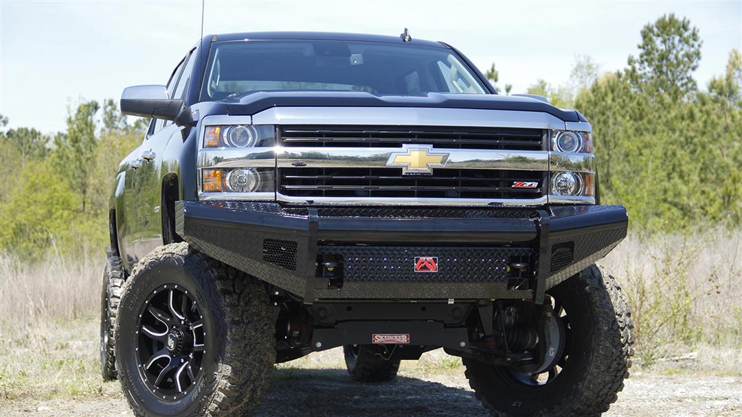 Fab Fours Black Steel Front Bumpers For 2020-2023 Chevrolet Silverado 2500/3500
