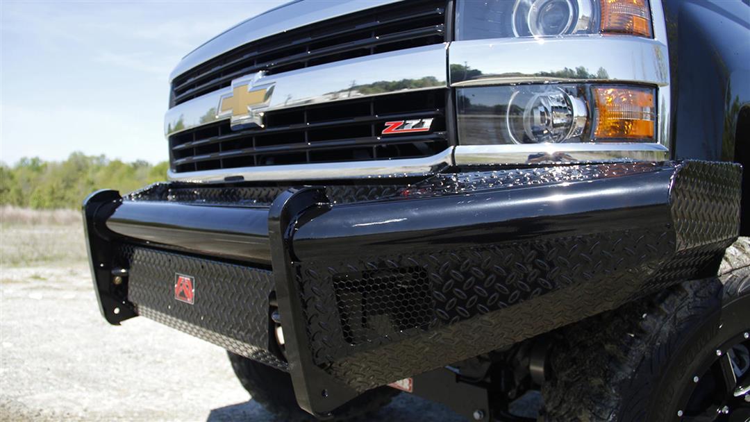 Fab Fours Black Steel Front Bumpers