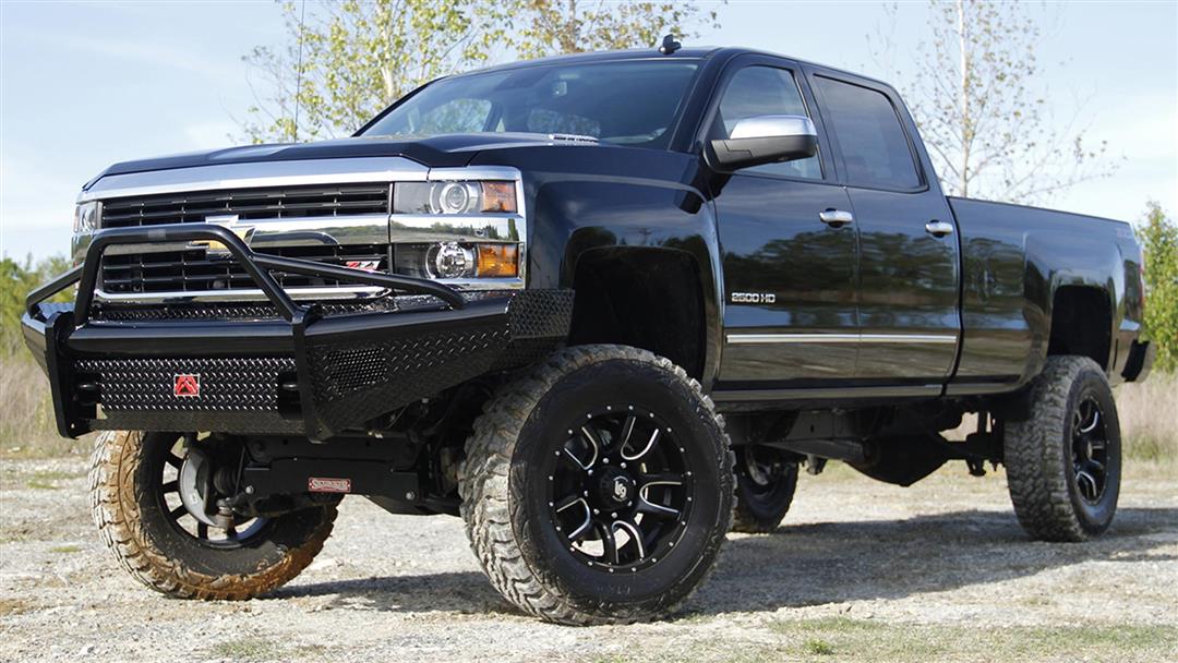 Fab Fours Black Steel Front Bumpers For 2020-2023 Chevrolet Silverado 2500/3500