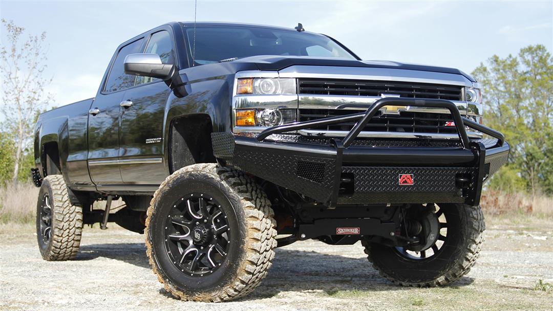 Fab Fours Black Steel Front Bumpers For 2020-2023 Chevrolet Silverado 2500/3500