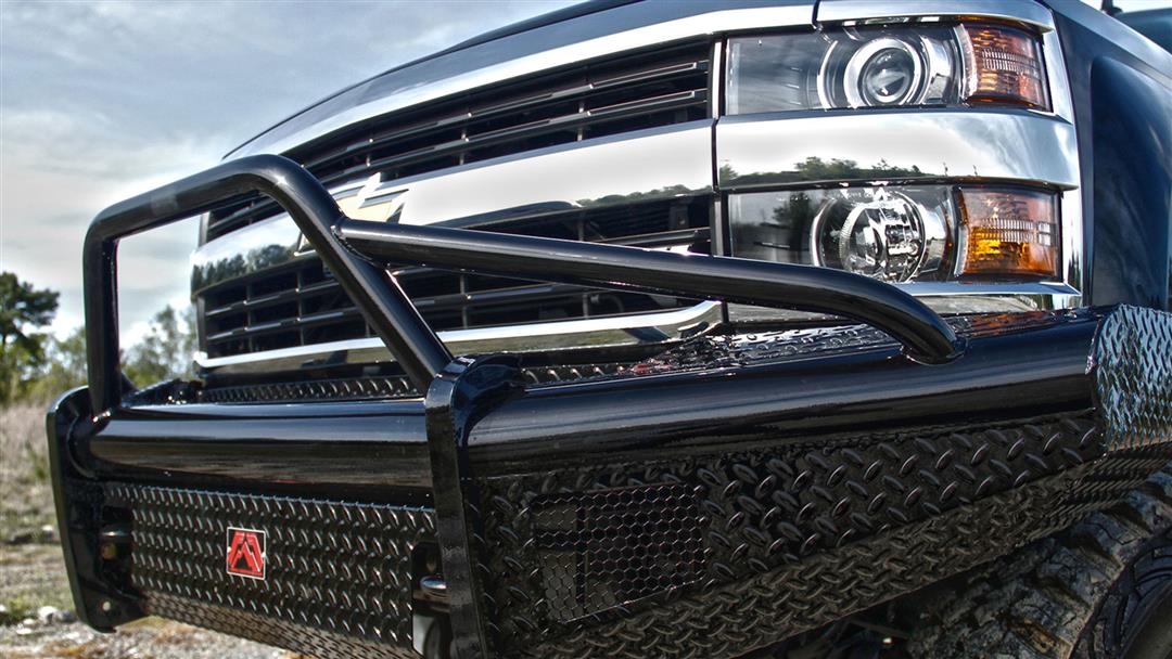 Fab Fours Black Steel Front Bumpers