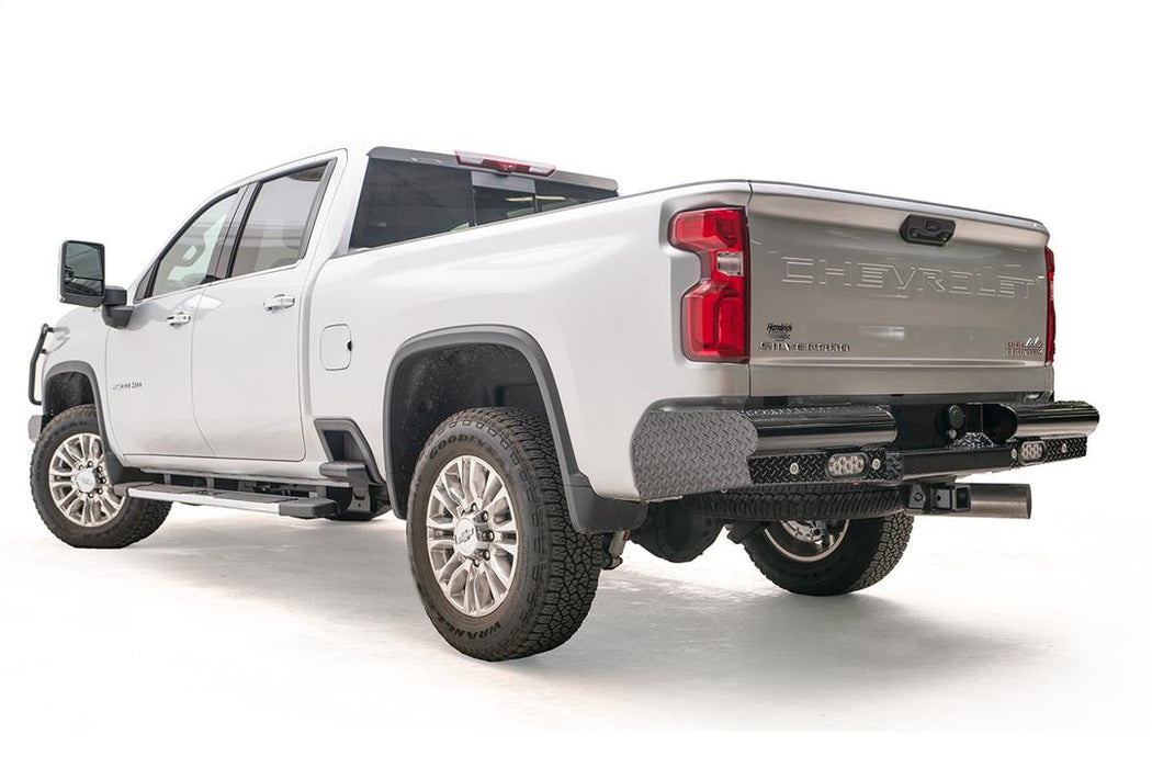 Fab Fours Black Steel Rear Bumpers For 2020-2024 Chevrolet/GMC Silverado/Sierra 2500/3500 - CH20-T4950-1