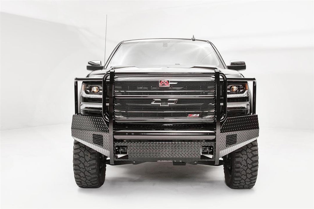 Fab Fours Black Steel Front Bumpers For 16-18 Chevrolet Silverado 1500 & 2019 LD