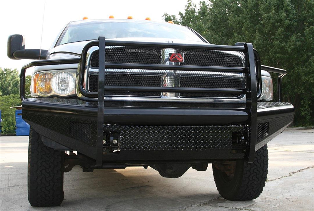 Fab Fours Black Steel Front Bumpers For 2003-2005 Dodge RAM 2500/3500