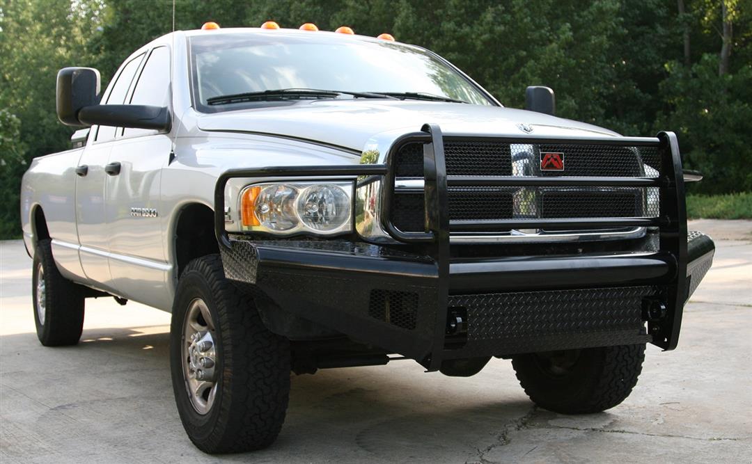 Fab Fours Black Steel Front Bumpers For 2003-2005 Dodge RAM 2500/3500