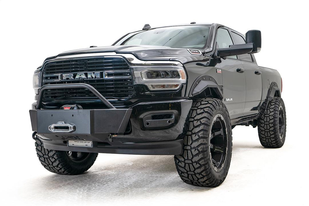 Fab Fours Winch Mount Front Bumpers For 2019-2024 RAM 2500/3500 - DR19-N4460-1