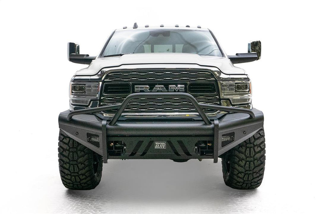 Fab Fours Black Steel Elite Front Bumpers For 2019-2024 RAM 2500/3500