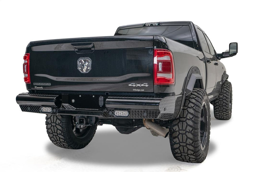 Fab Fours Black Steel Rear Bumpers For 2019-2024 RAM 2500/3500 - DR19-T4450-1