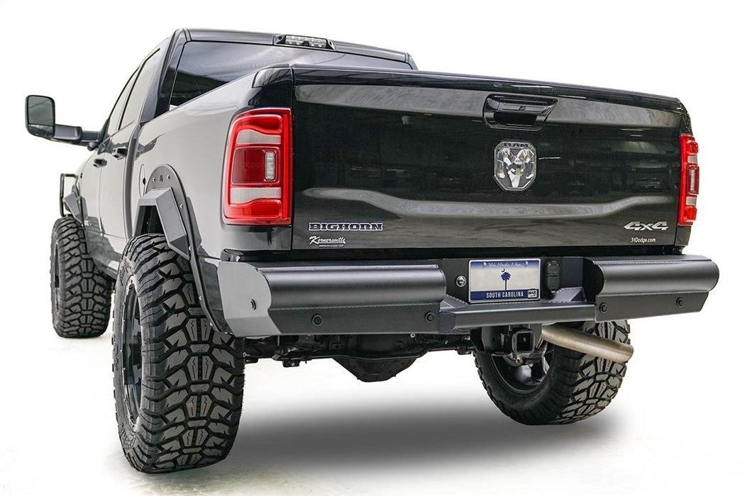 Fab Fours Black Steel Elite Rear Bumpers For 2019-2024 RAM 2500/3500 - DR19-U4450-1