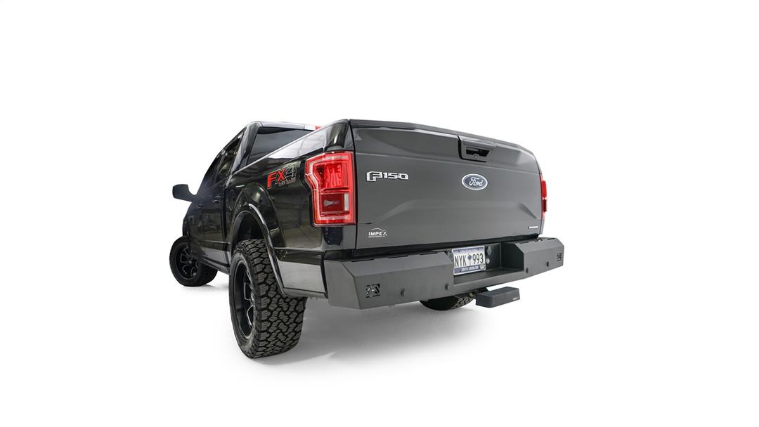 Fab Fours Red Steel Rear Bumpers For 2015-2020 Ford F-150 - FF15-RT3250-1