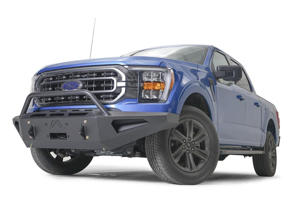 Fab Fours Red Steel Front Bumpers For 2021-2023 Ford F-150 - FF21-RS5162-1
