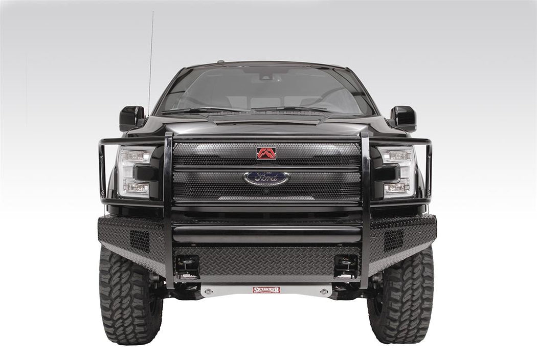 Fab Fours Black Steel Front Bumpers For 2009-2014 Ford F-150