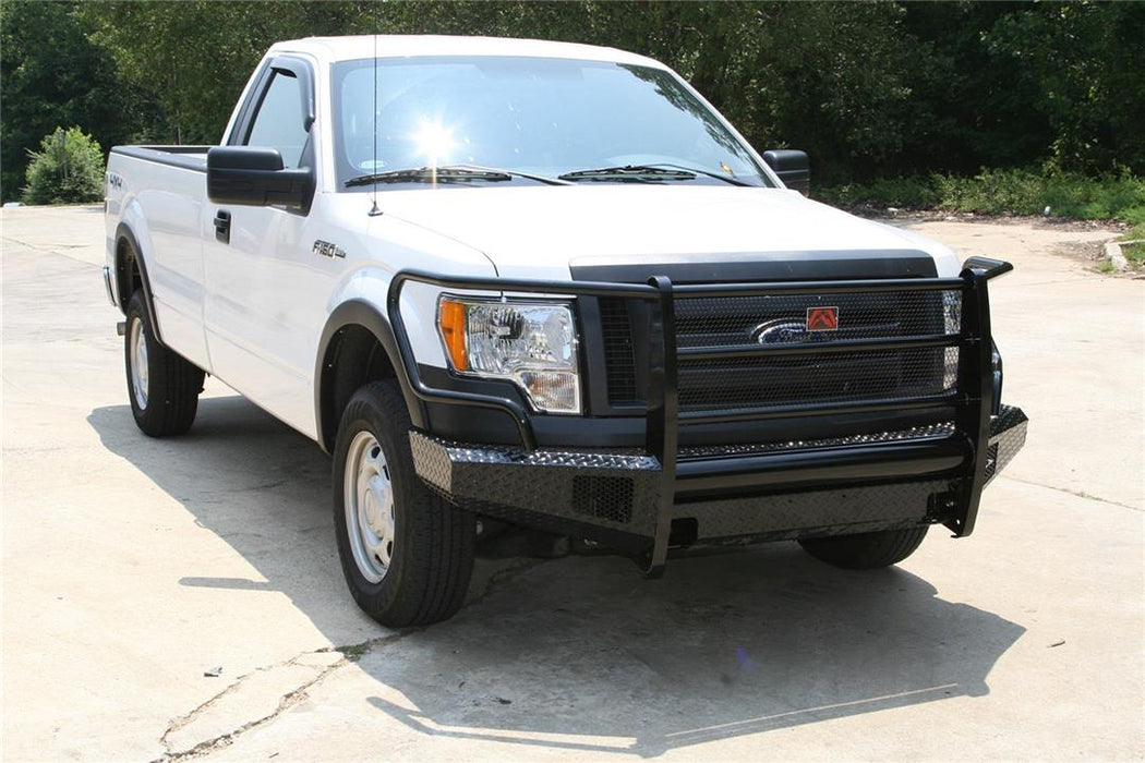 Fab Fours Black Steel Front Bumpers For 2009-2014 Ford F-150
