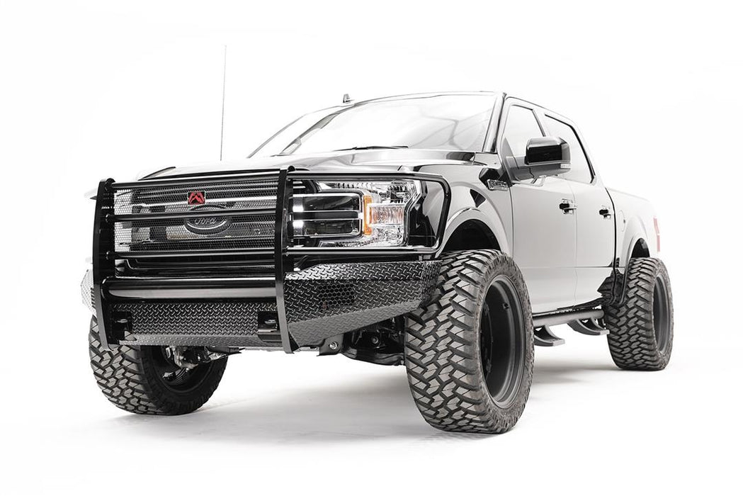 Fab Fours Black Steel Front Bumpers For 2018-2020 Ford F-150