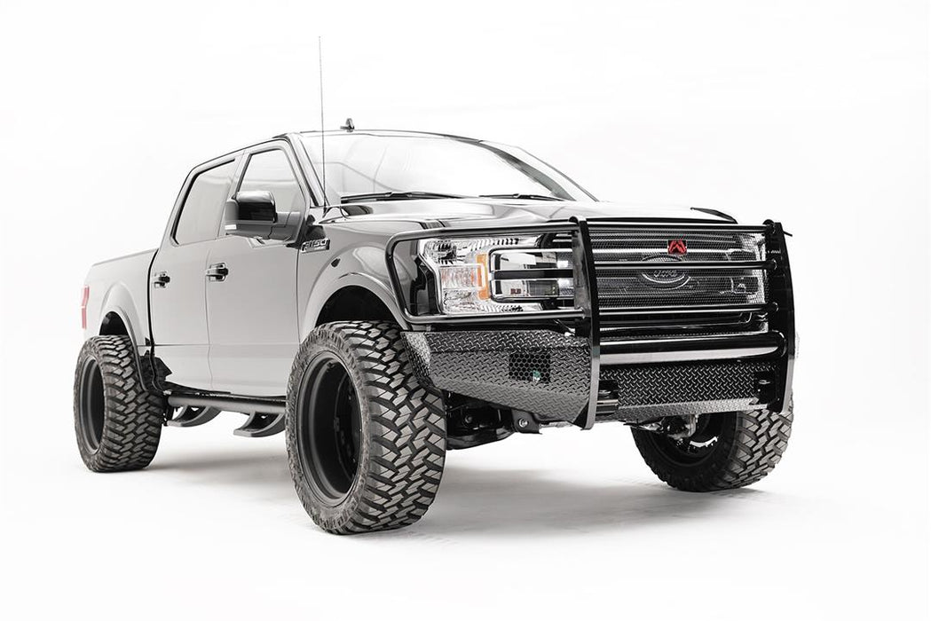 Fab Fours Black Steel Front Bumpers For 2018-2020 Ford F-150