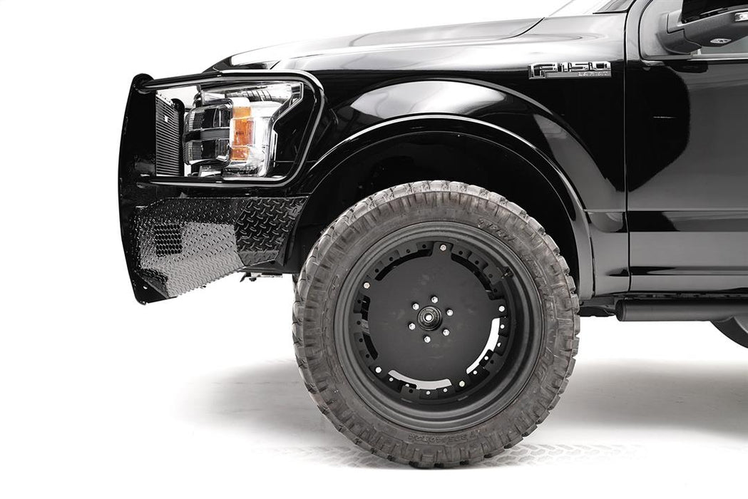 Fab Fours Black Steel Front Bumpers For 2018-2020 Ford F-150