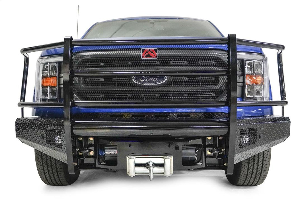 Fab Fours Black Steel Front Bumpers For 2021-2023 Ford F-150 - FF21-K5060-1