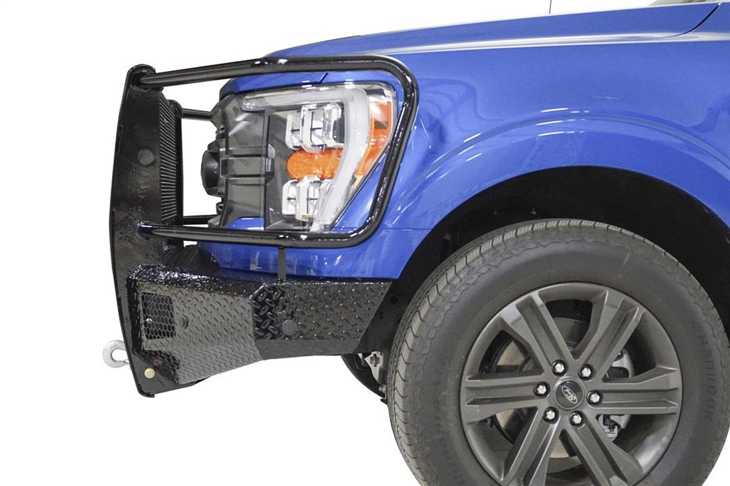 Fab Fours Black Steel Front Bumpers For 2021-2023 Ford F-150 - FF21-K5060-1