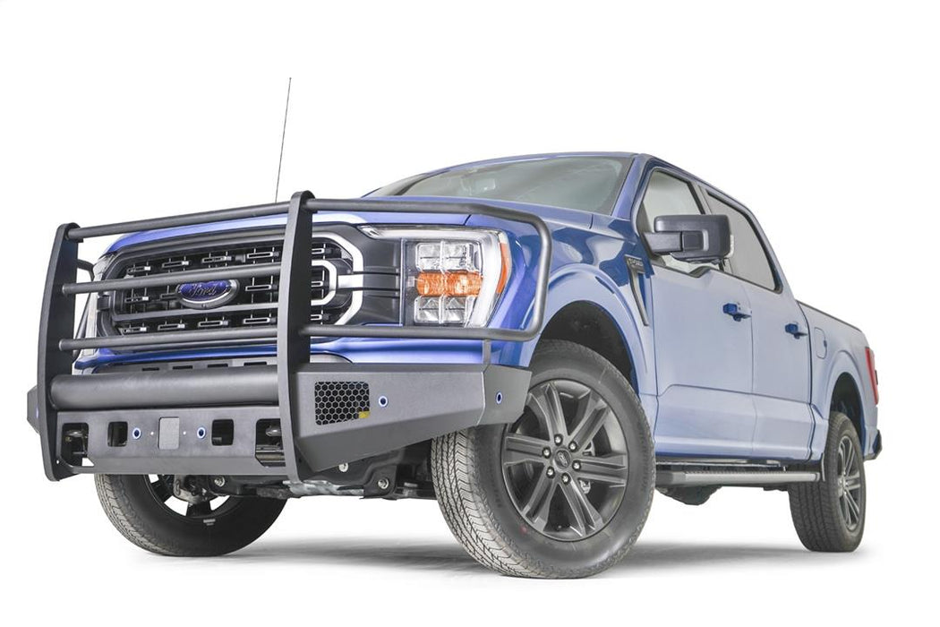 Fab Fours Black Steel Elite Front Bumpers For 2021-2023 Ford F-150 - FF21-R5060-1