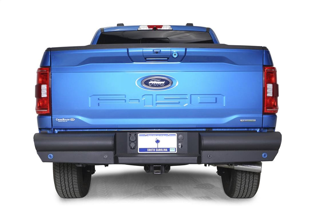 Fab Fours Black Steel Elite Rear Bumpers For 2021-2023 Ford F-150 - FF21-U5050-1