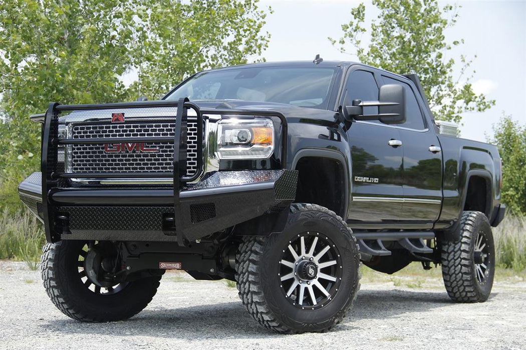 Fab Fours Black Steel Front Bumpers