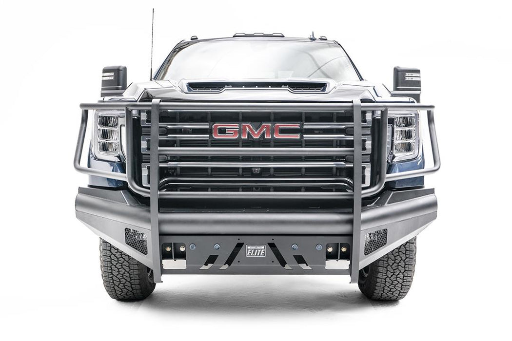 Fab Fours Black Steel Elite Front Bumpers For 2020-2023 GMC Sierra 2500/3500