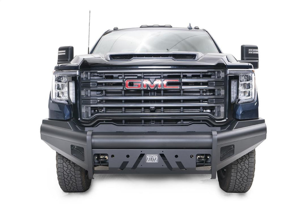 Fab Fours Black Steel Elite Front Bumpers For 2020-2023 GMC Sierra 2500/3500