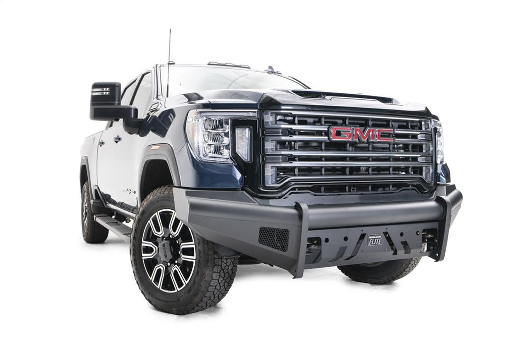 Fab Fours Black Steel Elite Front Bumpers For 2020-2023 GMC Sierra 2500/3500