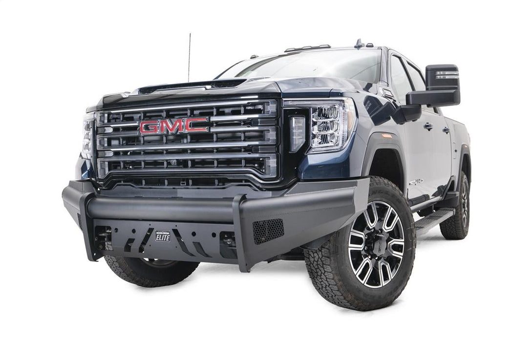 Fab Fours Black Steel Elite Front Bumpers For 2020-2023 GMC Sierra 2500/3500