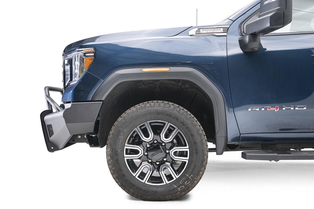 Fab Fours Black Steel Elite Front Bumpers For 2020-2023 GMC Sierra 2500/3500