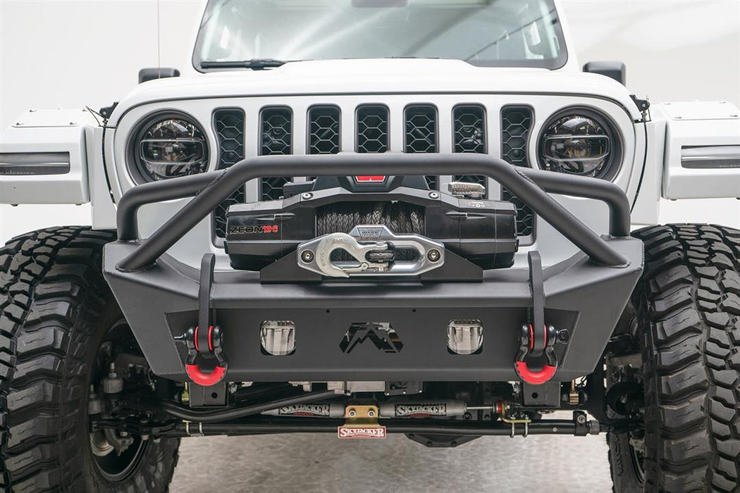 Fab Fours Ghost Stubby Winch Front Bumper For 2020-2026 Jeep Gladiator