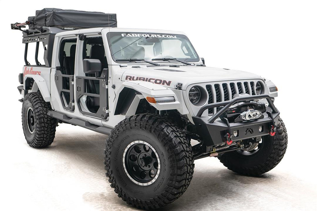 Fab Fours Ghost Stubby Winch Front Bumper For 2020-2026 Jeep Gladiator