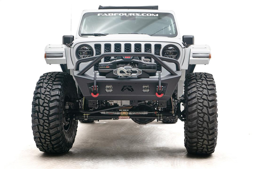 Fab Fours Ghost Stubby Winch Front Bumper For 2020-2026 Jeep Gladiator