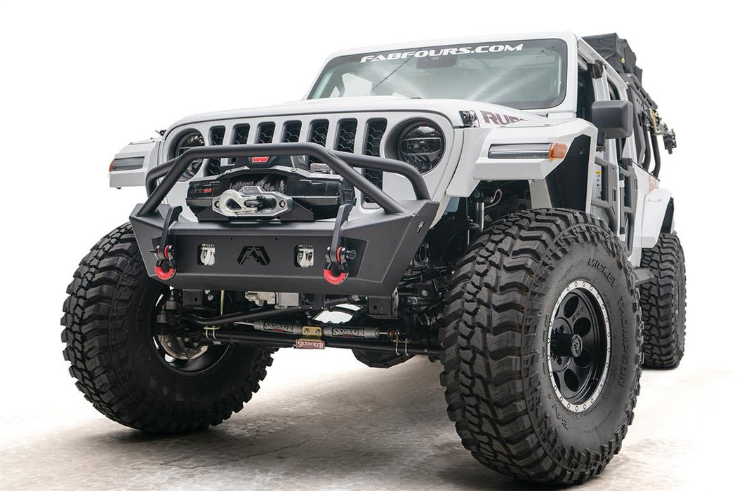 Fab Fours Ghost Stubby Winch Front Bumper For 2020-2026 Jeep Gladiator