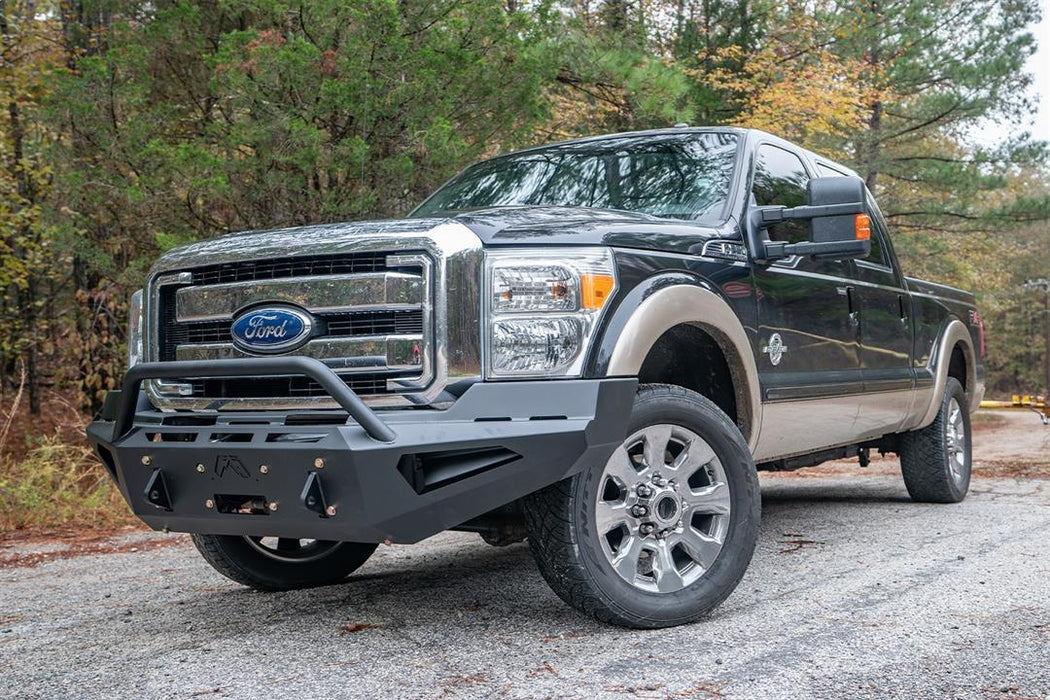 Fab Fours Red Steel Front Bumpers For 2011-2016 Ford F-250/350 - FS11-RS2562-1