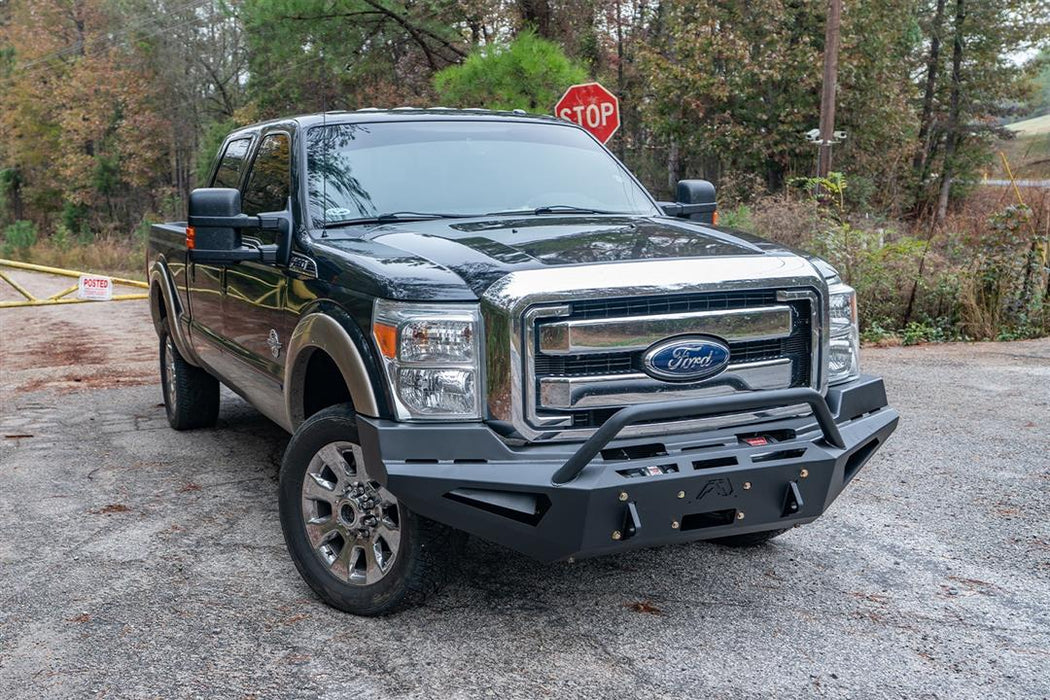 Fab Fours Red Steel Front Bumpers