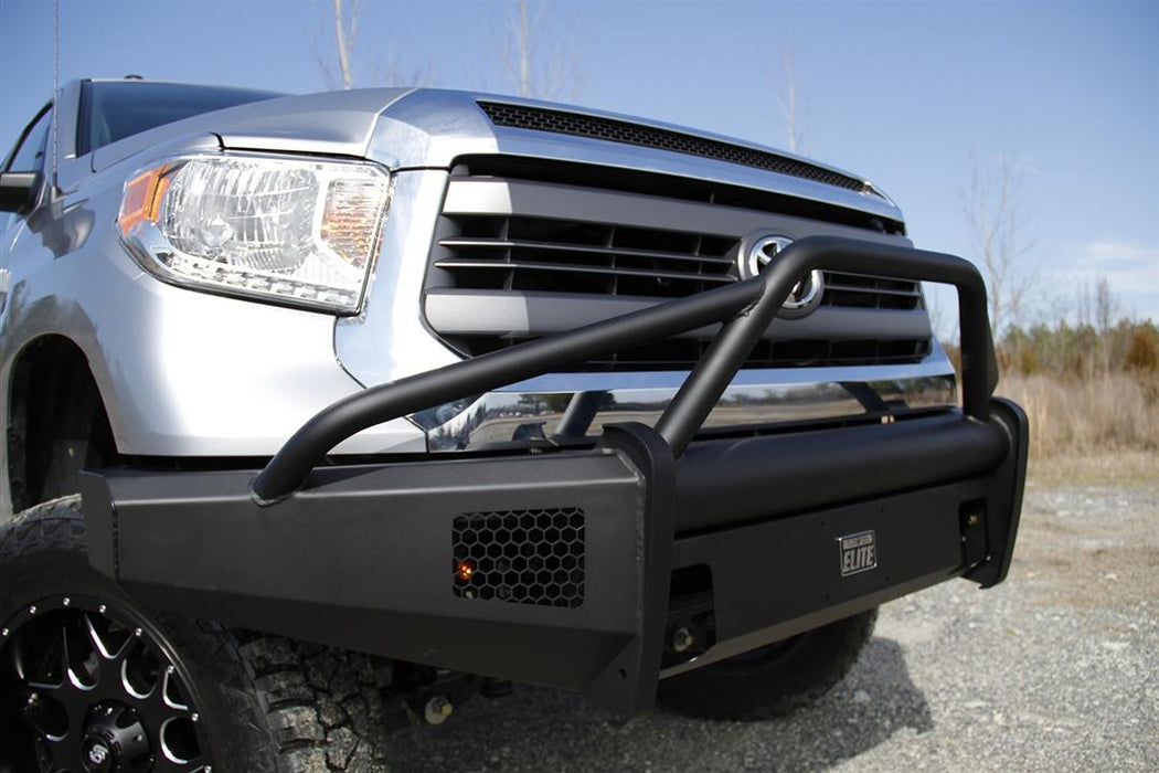 Fab Fours Black Steel Elite Front Bumpers For 2007-2013 Toyota Tundra