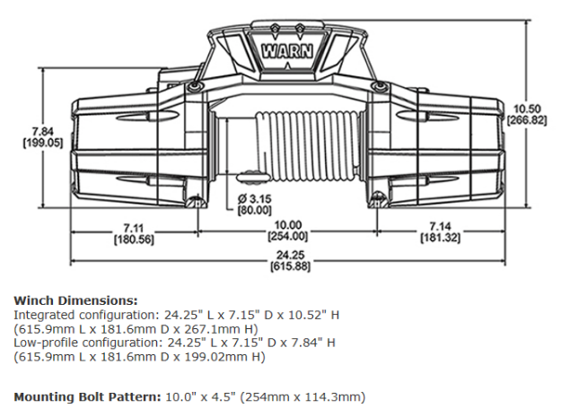 Warn ZEON 12 Platinum Winch - 92820