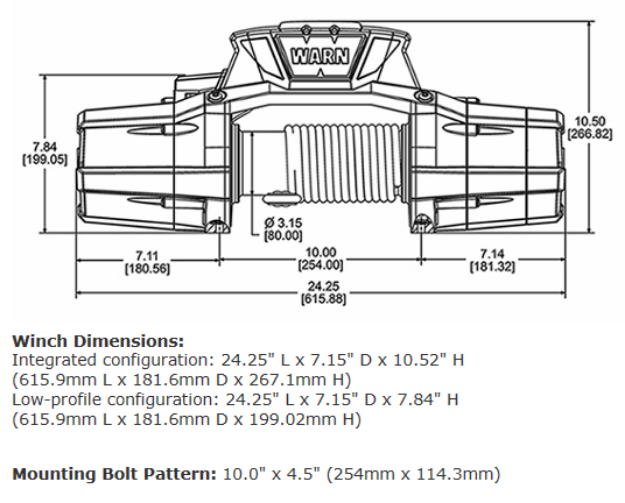 Warn ZEON 12-S Platinum Winch - 95960