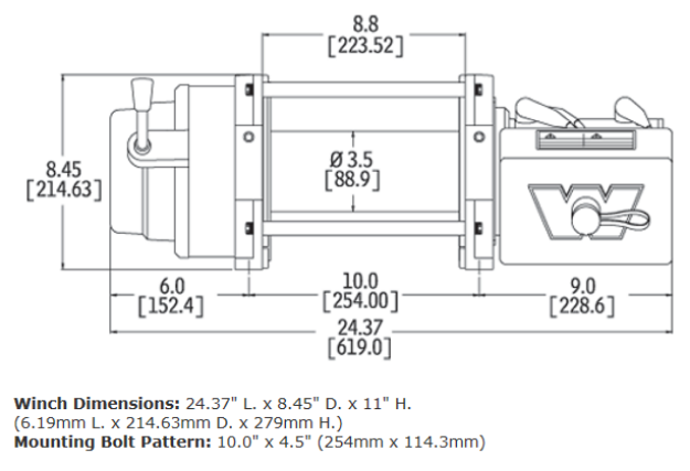 Warn M12 Heavyweight Winch - 17801