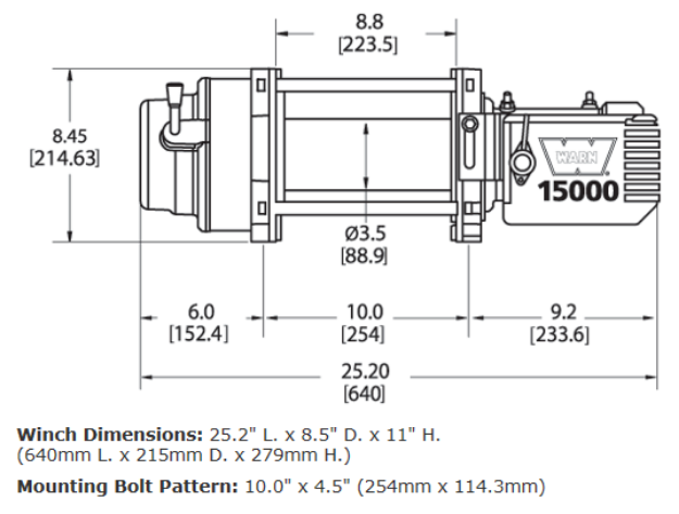 Warn M15 12V Heavyweight Winch - 47801