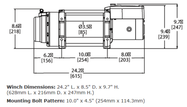 Warn 16.5ti Heavyweight Winch - 68801