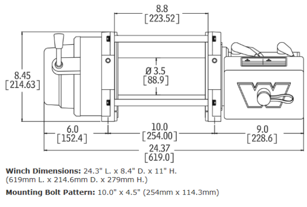 Warn M12-S Heavyweight Winch - 97720