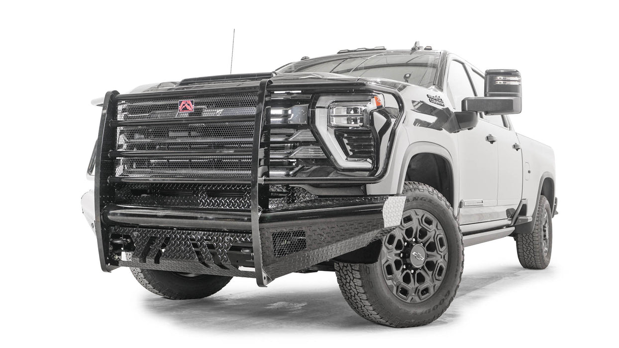 Fab Fours Black Steel Front Bumpers For 2024-2025 Chevrolet Silverado 2500/3500