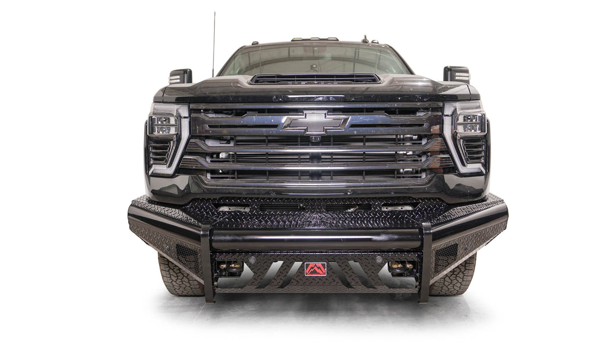 Fab Fours Black Steel Front Bumpers For 2024-2025 Chevrolet Silverado 2500/3500