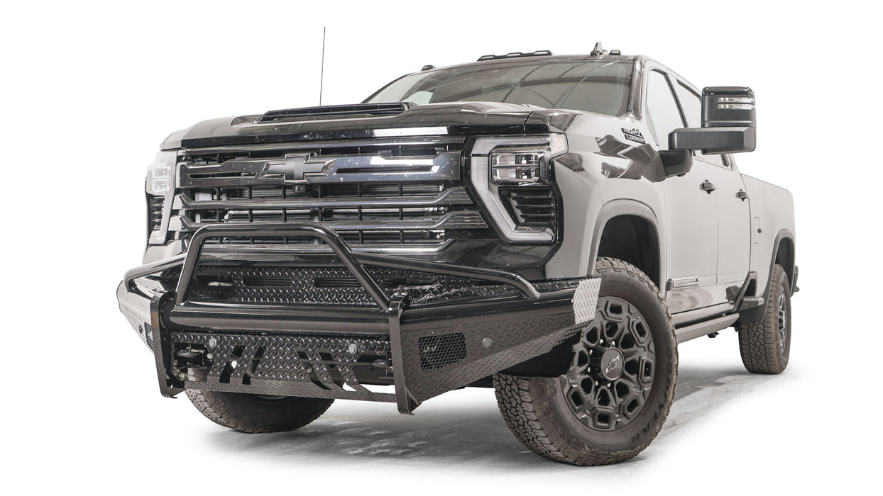 Fab Fours Black Steel Front Bumpers For 2024-2025 Chevrolet Silverado 2500/3500