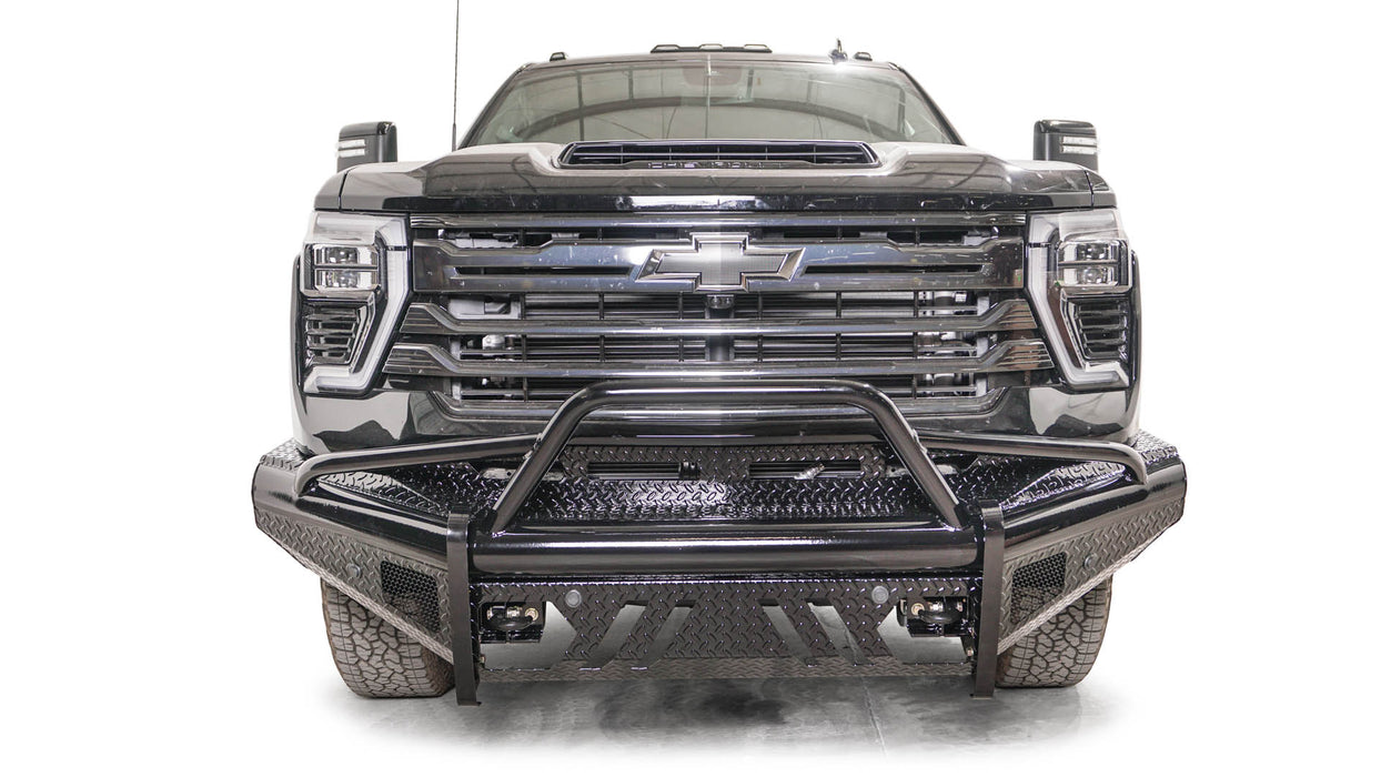 Fab Fours Black Steel Front Bumpers For 2024-2025 Chevrolet Silverado 2500/3500