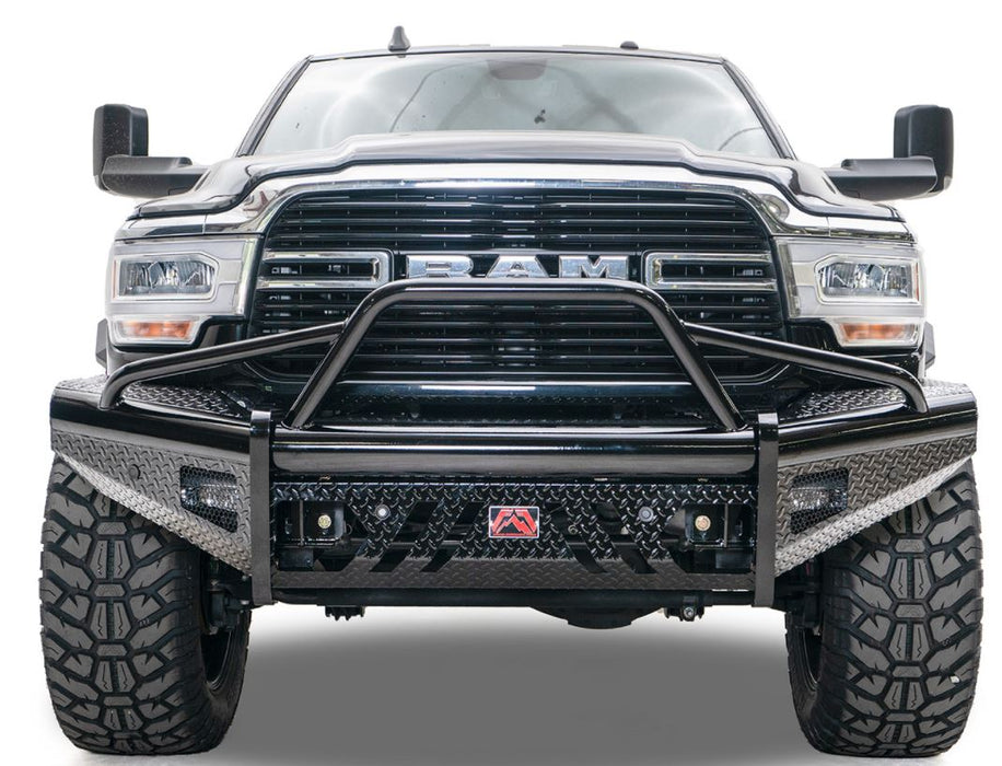 Fab Fours Black Steel Front Bumpers For 1994-2002 Dodge RAM 2500/3500