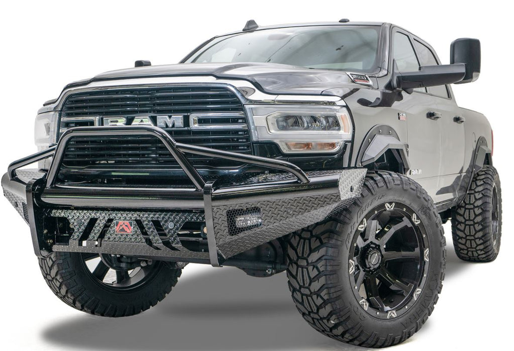 Fab Fours Black Steel Front Bumpers For 1994-2002 Dodge RAM 2500/3500